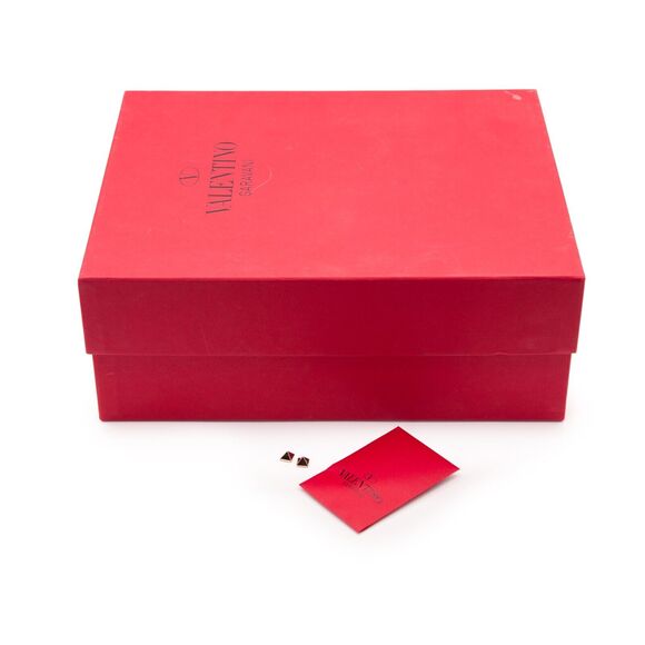 VALENTINO GARAVANI Rockstud Caged Mid Heel EU 37.5/US 7.5 Purple/Black - Picture 7 of 11